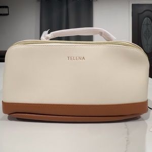 NWT Telena Beige with Brown Large Travel Bag